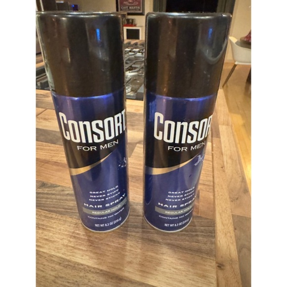 Vintage Consort for Men Hair Spray – Regular Hold – 8.3 oz Cans (Lot of‎ 2)
